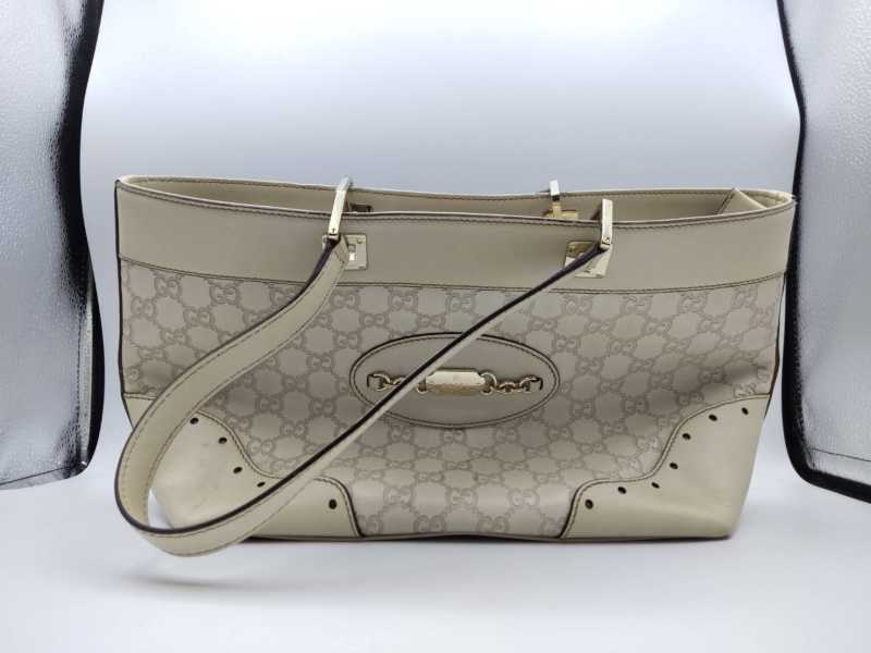 グッチ買取　グッチシマ レザー トートバッグ 145993 